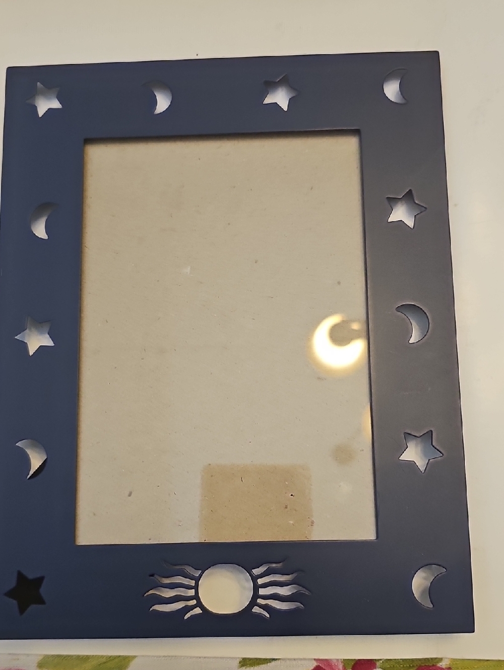 Navy Celestial Photo Frame by